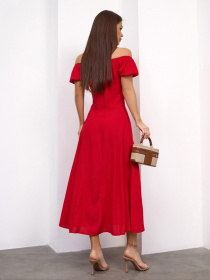 Сукня міді ISSA Plus модель 15159A_красный Фото