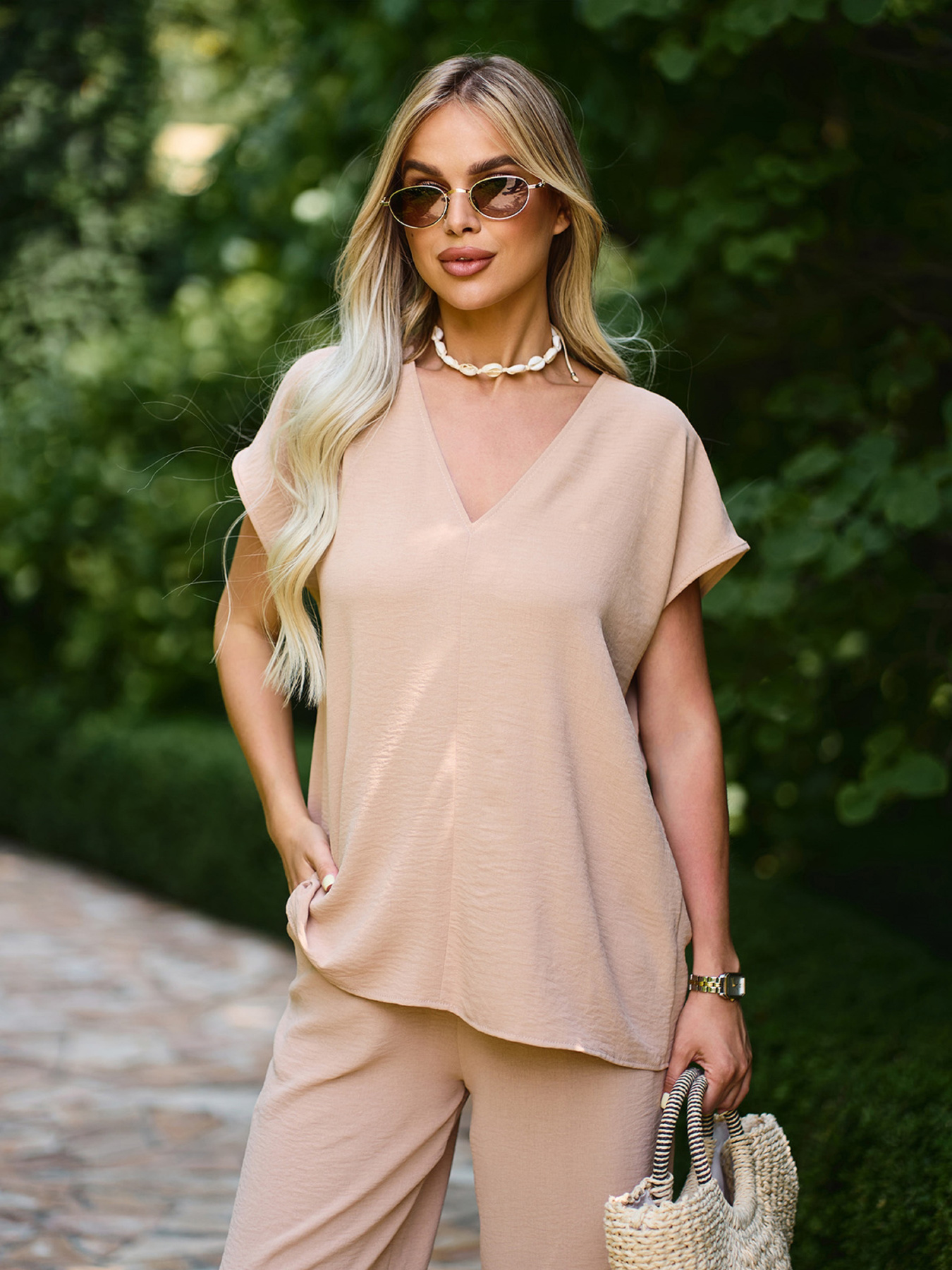 Костюм ISSA Plus модель 15226_бежевый Фото