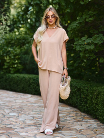 Костюм ISSA Plus модель 15226_бежевый Фото