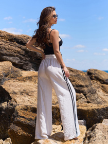 Штани палаццо ISSA Plus модель 15176_молочный Фото