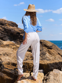 Повседневные штаны ISSA Plus модель 15238_молочный Фото