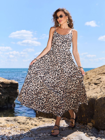 Сарафан ISSA Plus модель SA-643_бежевый Фото