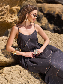 Сарафан ISSA Plus модель SA-646_черный Фото