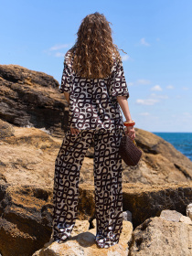 Повседневный костюм ISSA Plus модель 15235_мультиколор Фото