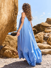 Сарафан ISSA Plus модель 15241_голубой Сарафан ISSA Plus модель 15241_голубой Фото