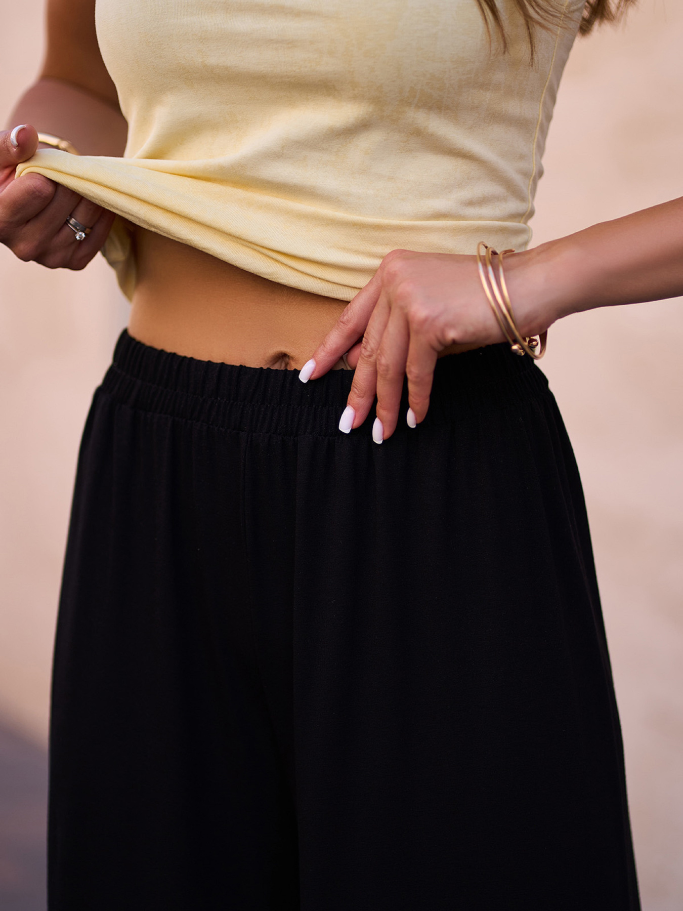 Брюки палаццо ISSA Plus модель 15250_черный Фото