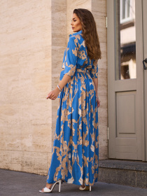 Сукня максі ISSA Plus модель 15242_голубой Фото