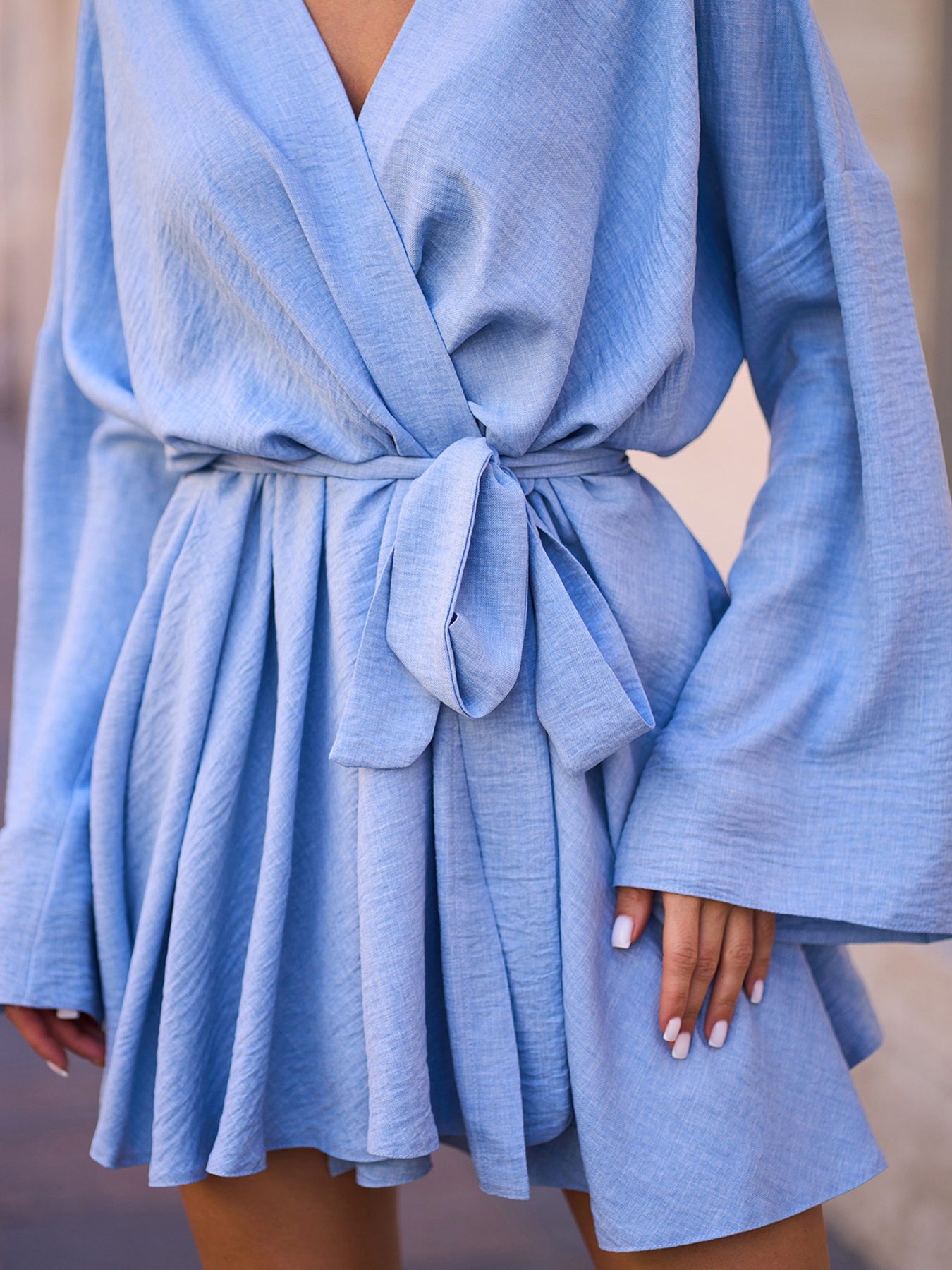 Платье мини ISSA Plus модель 15246_голубой Платье мини ISSA Plus модель 15246_голубой Фото