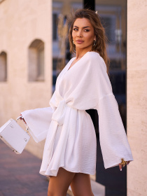 Сукня міні ISSA Plus модель 15246_молочный Фото