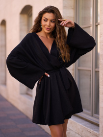 Сукня міні ISSA Plus модель 15246_черный Фото