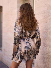 Сукня міні ISSA Plus модель 15247_бежевый Фото