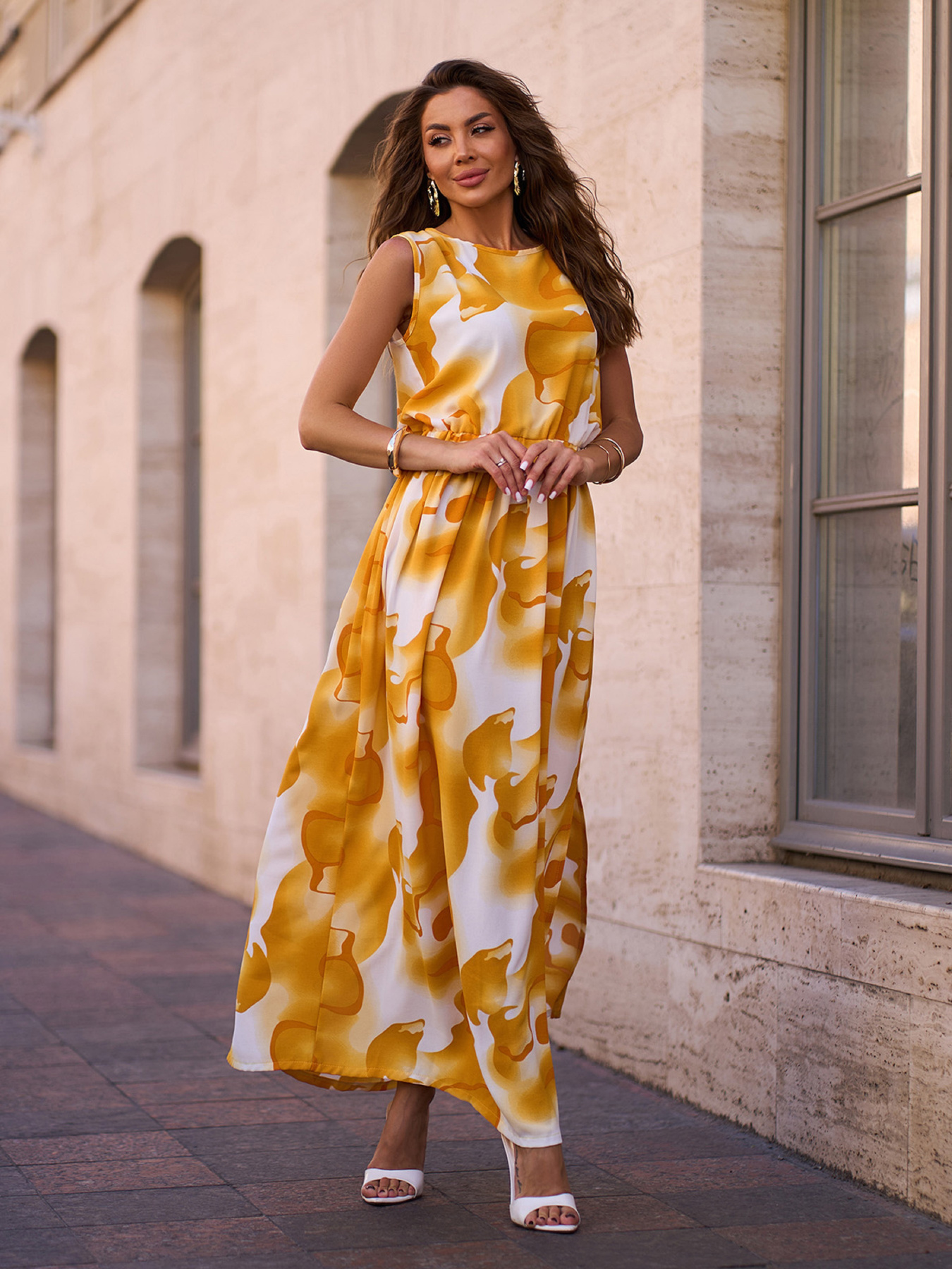 Сарафан ISSA Plus модель 15249_желтый Фото