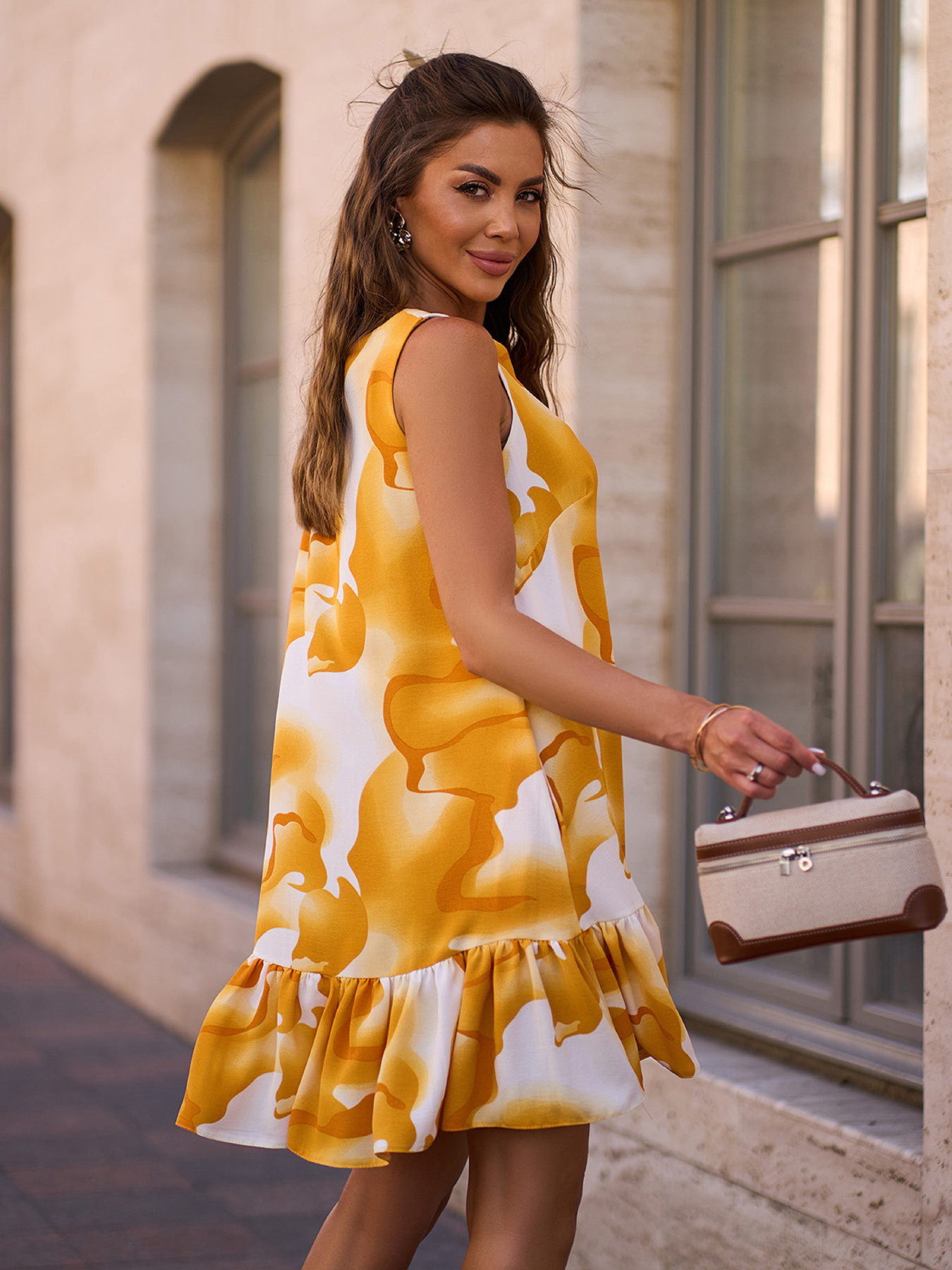 Платье мини ISSA Plus модель 15252_желтый Платье мини ISSA Plus модель 15252_желтый Фото