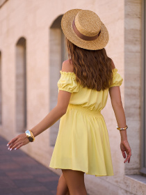 Платье мини ISSA Plus модель 15253_желтый Фото
