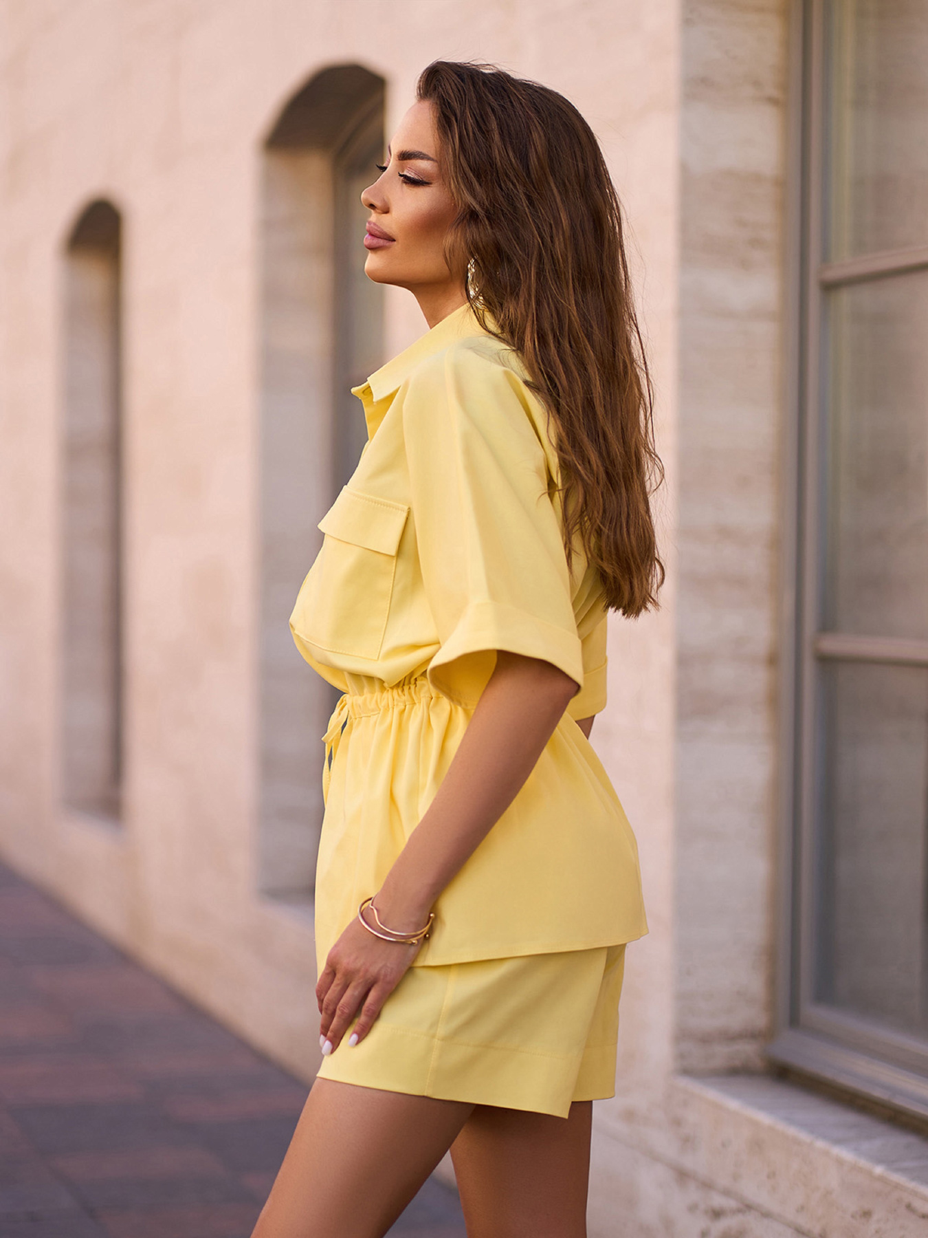 Костюм ISSA Plus модель 15254_желтый Фото