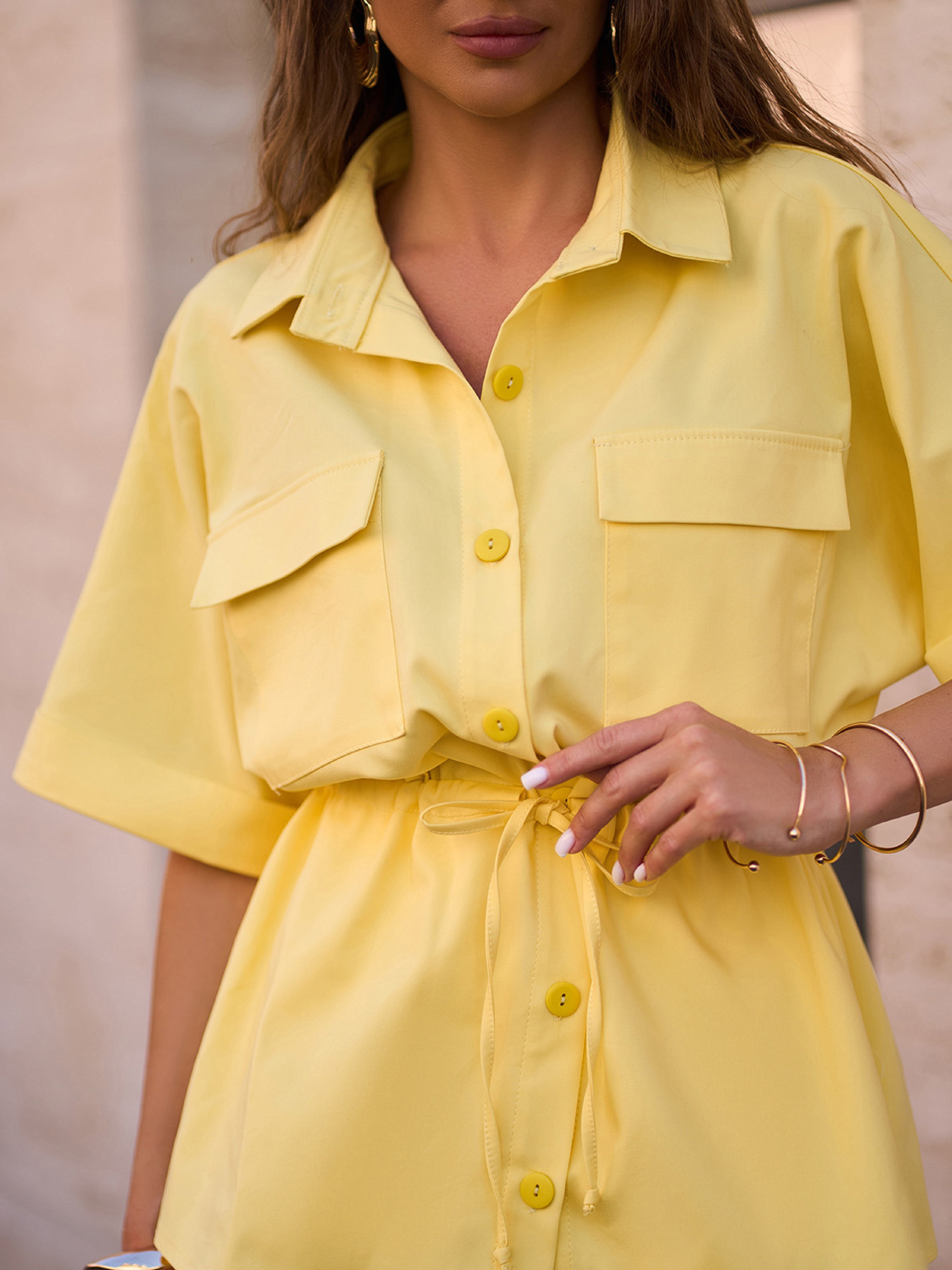 Костюм ISSA Plus модель 15254_желтый Фото