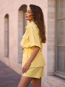 Повсякденний костюм ISSA Plus модель 15254_желтый Фото