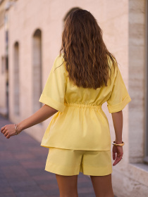 Повсякденний костюм ISSA Plus модель 15254_желтый Фото