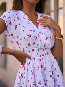 Сукня міні ISSA Plus модель 15255_белый Сукня міні ISSA Plus модель 15255_белый Фото