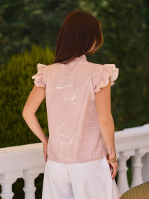 Блуза ISSA Plus модель SA-636_светло_бежевый Фото