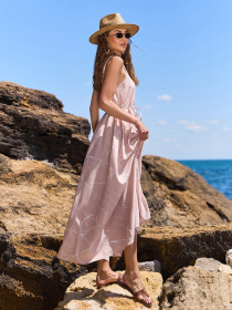 Сарафан ISSA Plus модель SA-646_светло_бежевый Фото