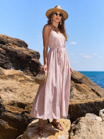 Сарафан ISSA Plus модель SA-646_светло_бежевый Фото