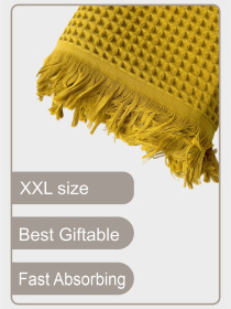 Вафельное полотенце - хлопок - для ванной, отелей, спа - XXL -Желтый Lovely Svi модель 402437 Вафельное полотенце - хлопок - для ванной, отелей, спа - XXL -Желтый Lovely Svi модель 402437 Фото