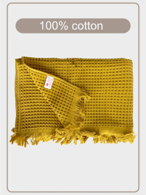 Вафельное полотенце - хлопок - для ванной, отелей, спа - XXL -Желтый Lovely Svi модель 402437 Вафельное полотенце - хлопок - для ванной, отелей, спа - XXL -Желтый Lovely Svi модель 402437 Фото