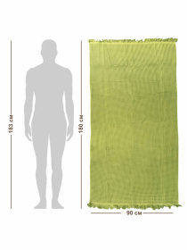 Вафельний рушник - бавовна-  для ванної, готелів, спа - XXL - Зелений Lovely Svi  модель 402443 Фото