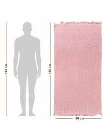 Вафельное полотенце - хлопок - для ванной, отелей, спа - XXL - Розовый Lovely Svi  модель 402421 Фото