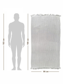 Вафельное полотенце - хлопок - для ванной, отелей, спа - XXL - Серый Lovely Svi  модель 402465 Фото