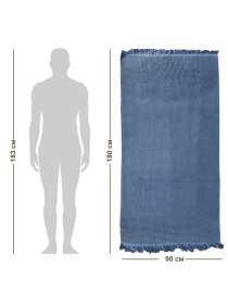 Вафельное полотенце - хлопок - для ванной, отелей, спа - XXL - Синий Lovely Svi  модель 402459 Фото