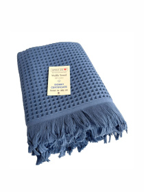 Вафельное полотенце - хлопок - для ванной, отелей, спа - XXL - Синий Lovely Svi  модель 402459 Фото