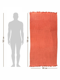 Вафельное полотенце - хлопок - для ванной, отелей, спа - XXL - Теракотовый Lovely Svi  модель 402415 Фото