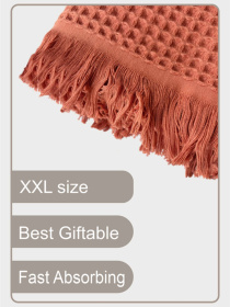 Вафельний рушник - бавовна- для ванної, готелів, спа - XXL - Теракотовий Lovely Svi модель 402415 Вафельний рушник - бавовна- для ванної, готелів, спа - XXL - Теракотовий Lovely Svi модель 402415 Фото