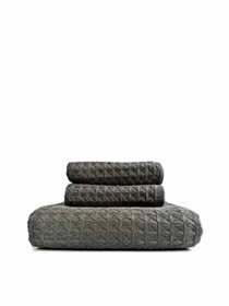 Набор 3 вафельных полотенца для ванной, отелей, SPA, саун, кухні -  Желтый Lovely Svi  модель 110823 Фото