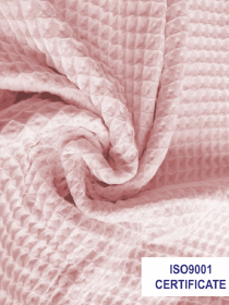 Набор 3 вафельных полотенца для ванной, отелей, SPA, саун, кухні -  Розовый Lovely Svi  модель 110825 Фото