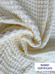 Набор 3 вафельных полотенца для ванной, отелей, SPA, саун, кухні -  Бежевый Lovely Svi  модель 110827 Фото