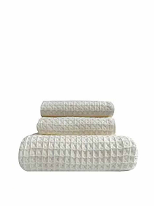 Набір 3 вафельних рушники для ванної, готелів, SPA, саун, кухні т  - Бежевий Lovely Svi  модель 110827 Фото