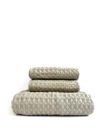 Набор 3 вафельных полотенца для ванной, отелей, SPA, саун, кухні - Кофейный Lovely Svi модель 110824 Набор 3 вафельных полотенца для ванной, отелей, SPA, саун, кухні - Кофейный Lovely Svi модель 110824 Фото