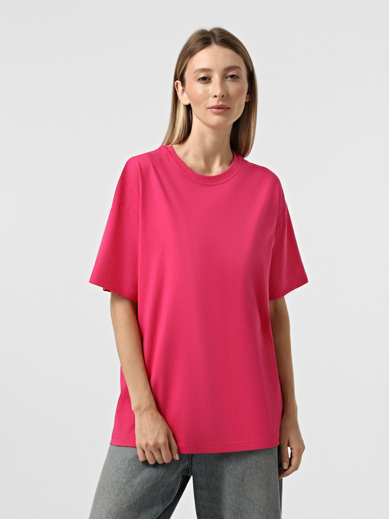 Футболка Ейсік Оверсайз модель Temno_Rozeva Фото