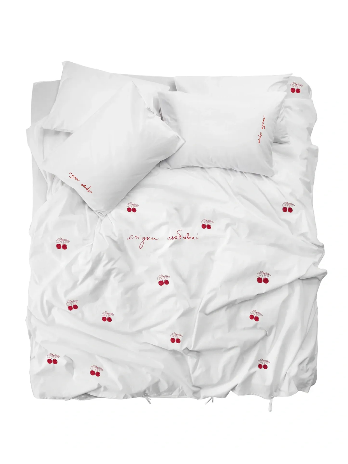 Комплект постельного белья с вышивкой LEVAN HOME модель 88441100121 Комплект постельного белья с вышивкой LEVAN HOME модель 88441100121 Фото