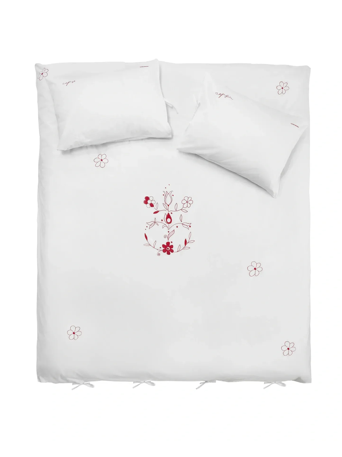 Комплект постельного белья с вышивкой LEVAN HOME модель 77441100121 Комплект постельного белья с вышивкой LEVAN HOME модель 77441100121 Фото