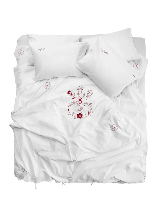 Комплект постельного белья с вышивкой LEVAN HOME модель 77441100121 Фото