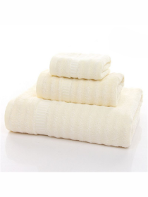 Набір 3 бамбук / бавовна рушників для ванної, готелів, SPA, саун Бежевий Lovely Svi модель 701401 Набір 3 бамбук / бавовна рушників для ванної, готелів, SPA, саун Бежевий Lovely Svi модель 701401 Фото