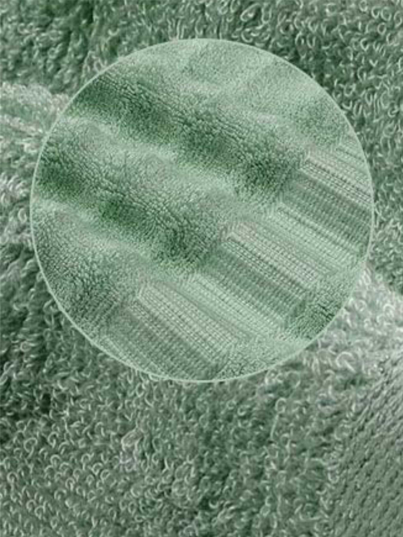 Набор 3 бамбук / хлопок полотенец для ванной, отелей, SPA, саун зеленый Lovely Svi  модель 701404 Фото