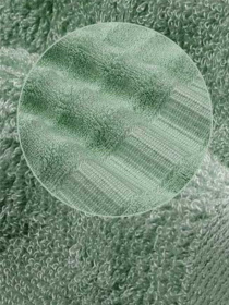 Набор 3 бамбук / хлопок полотенец для ванной, отелей, SPA, саун зеленый Lovely Svi  модель 701404 Фото