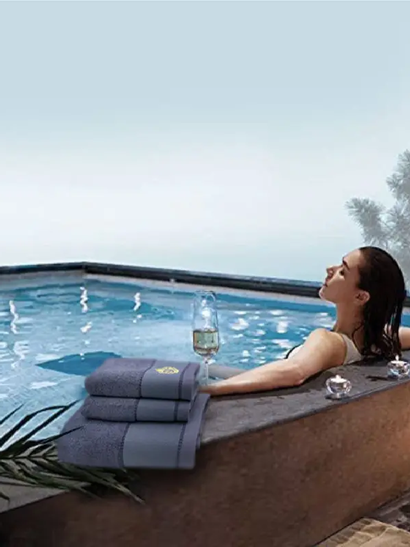 Набір 3 бамбук / бавовна рушників в подарунковій коробці  Лавандовий Lovely Svi  модель 171121 Фото