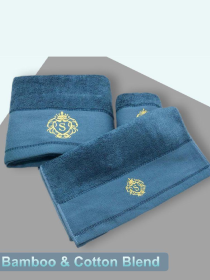 Набір 3 бамбук / бавовна рушників в подарунковій коробці Смагагд Lovely Svi модель 181121 Набір 3 бамбук / бавовна рушників в подарунковій коробці Смагагд Lovely Svi модель 181121 Фото