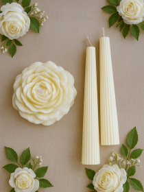 Набір сімейне вогнище «Ніжність і гармонія», з натурального оливкового та соєвого воску Candle Design модель 200.0103 Фото